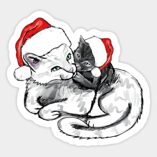 Christmas cats Sticker